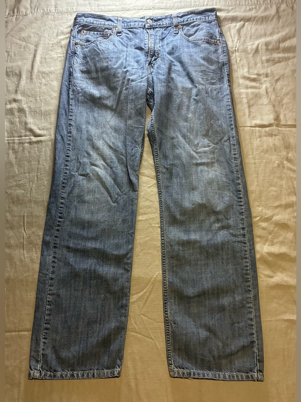 Levis 559 Jeans Mens 33x33 Relaxed Fit Straight Leg Blue Denim